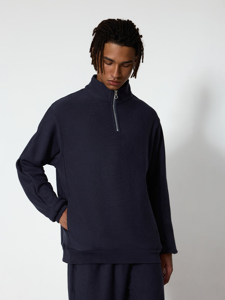Half Zip Up Sweatshirt