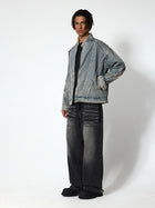 Washed Fringe Denim Jacket