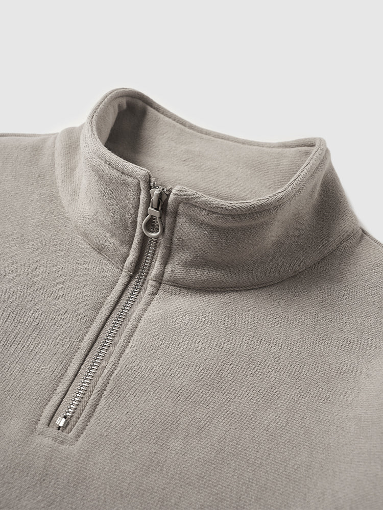 Half Zip Up Sweatshirt