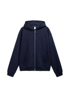 Grey Zip Up Fleece Hoodies